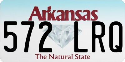 AR license plate 572LRQ