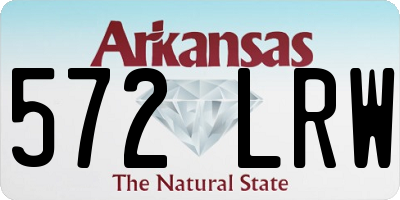 AR license plate 572LRW