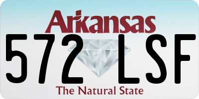 AR license plate 572LSF