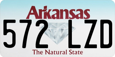 AR license plate 572LZD