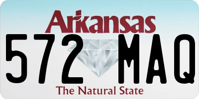 AR license plate 572MAQ