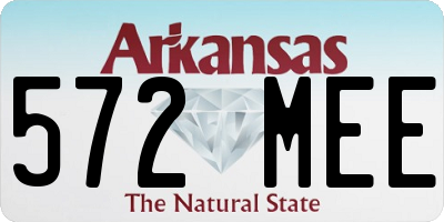 AR license plate 572MEE