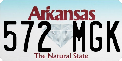 AR license plate 572MGK