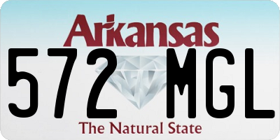AR license plate 572MGL