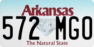 AR license plate 572MGO