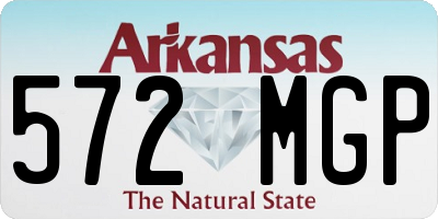 AR license plate 572MGP