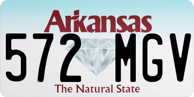 AR license plate 572MGV