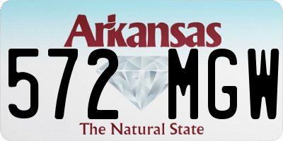 AR license plate 572MGW