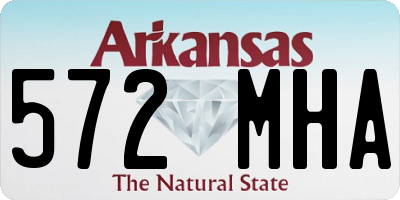 AR license plate 572MHA