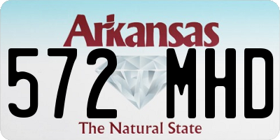 AR license plate 572MHD