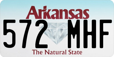 AR license plate 572MHF