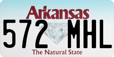 AR license plate 572MHL