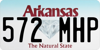AR license plate 572MHP