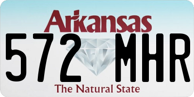 AR license plate 572MHR