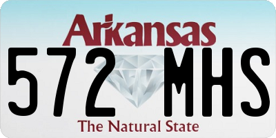 AR license plate 572MHS