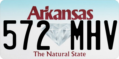 AR license plate 572MHV