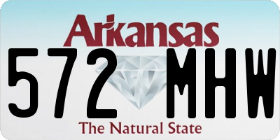 AR license plate 572MHW