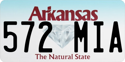 AR license plate 572MIA