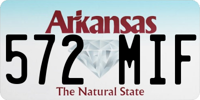 AR license plate 572MIF