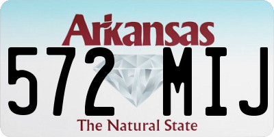 AR license plate 572MIJ