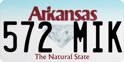 AR license plate 572MIK