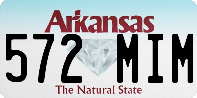 AR license plate 572MIM