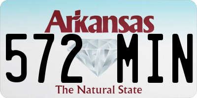 AR license plate 572MIN