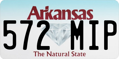 AR license plate 572MIP
