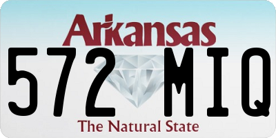 AR license plate 572MIQ