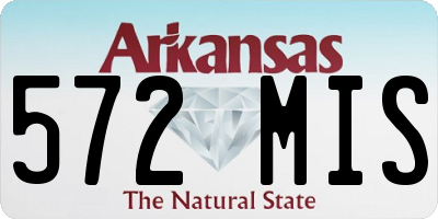 AR license plate 572MIS