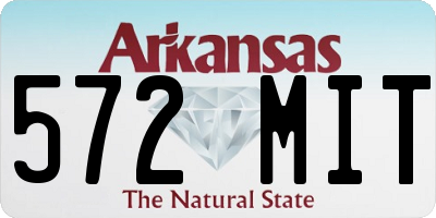 AR license plate 572MIT