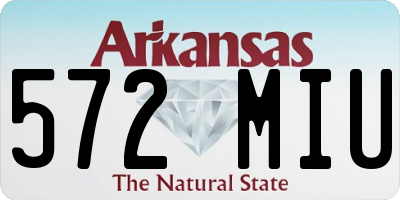 AR license plate 572MIU