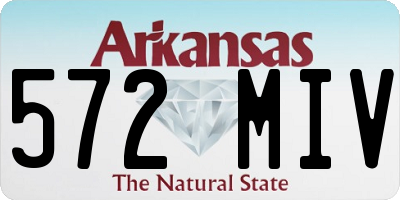 AR license plate 572MIV