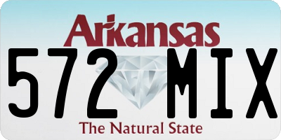 AR license plate 572MIX