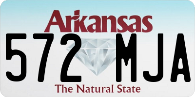 AR license plate 572MJA