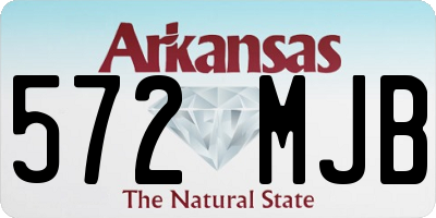 AR license plate 572MJB