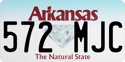 AR license plate 572MJC