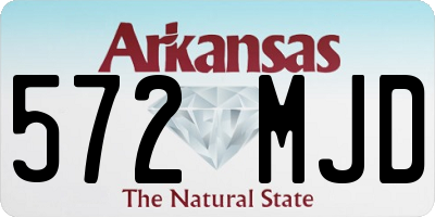 AR license plate 572MJD