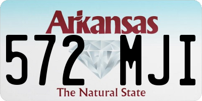 AR license plate 572MJI