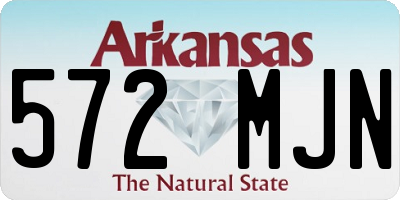 AR license plate 572MJN