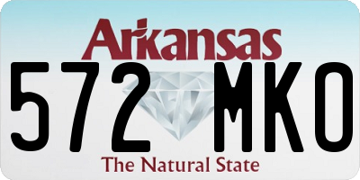 AR license plate 572MKO