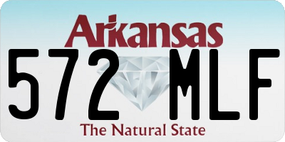 AR license plate 572MLF