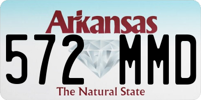 AR license plate 572MMD