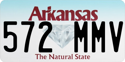 AR license plate 572MMV