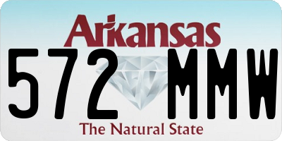 AR license plate 572MMW