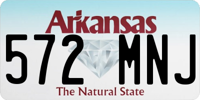 AR license plate 572MNJ