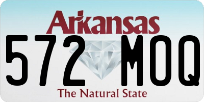 AR license plate 572MOQ