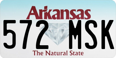 AR license plate 572MSK