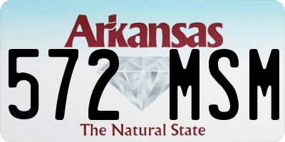 AR license plate 572MSM