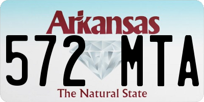 AR license plate 572MTA